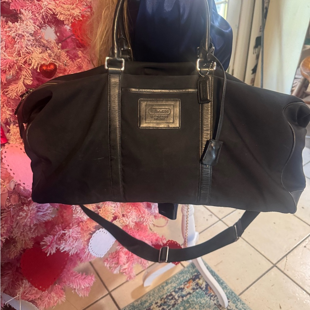Coach Black Duffel Bag